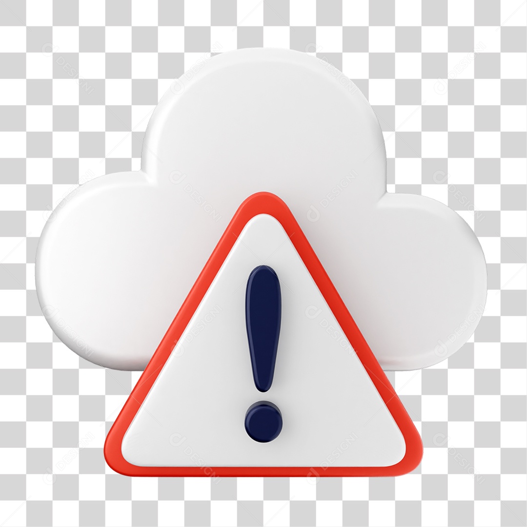 Elemento 3D Segurança na Internet PNG Transparente