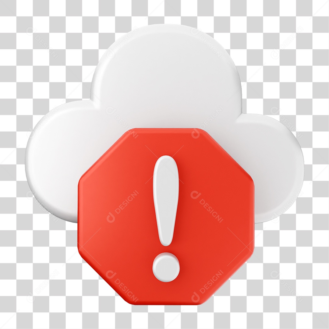 Elemento 3D Segurança na Internet PNG Transparente