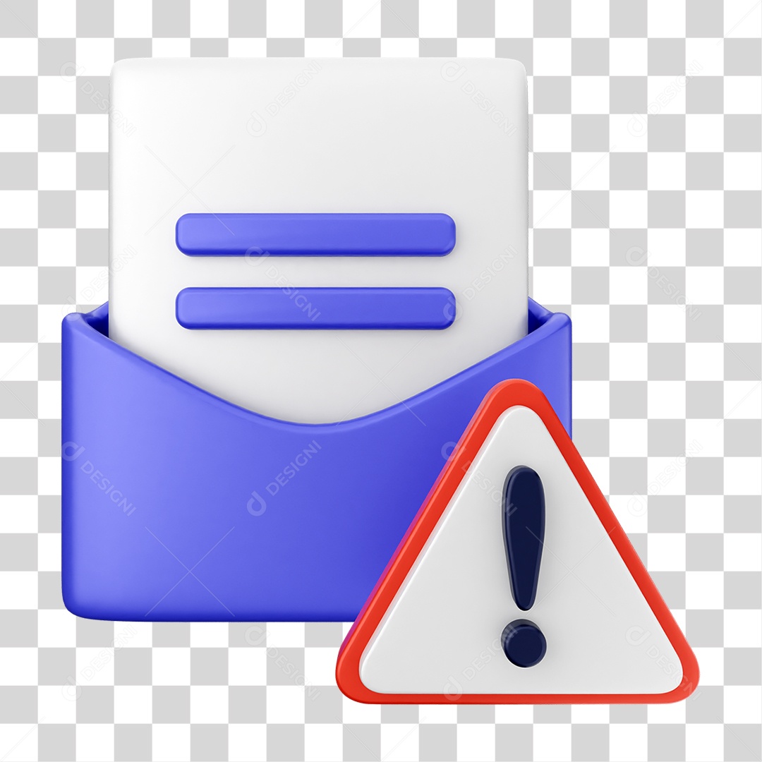 Elemento 3D Segurança na Internet PNG Transparente