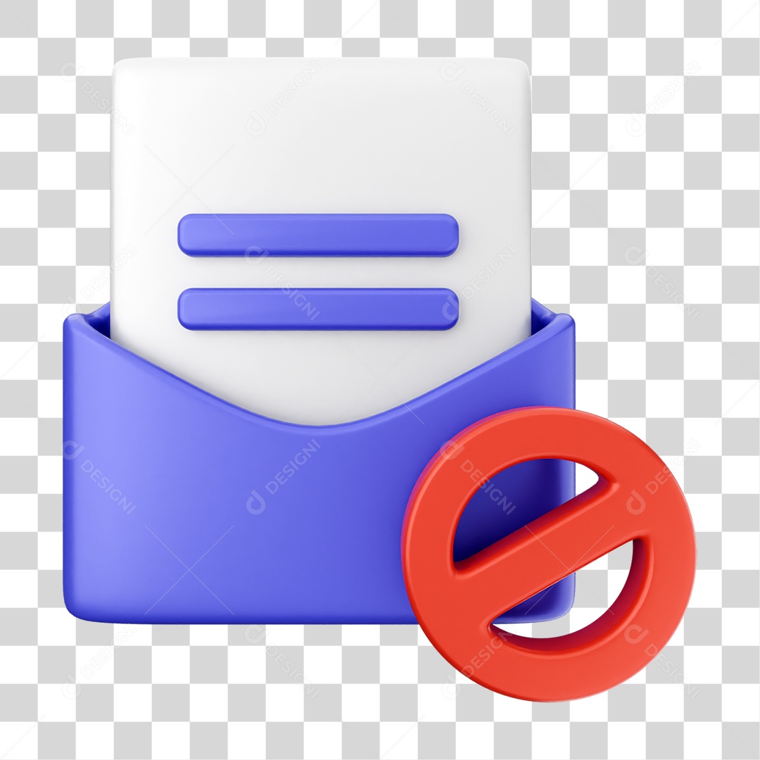 Elemento 3D Segurança na Internet PNG Transparente