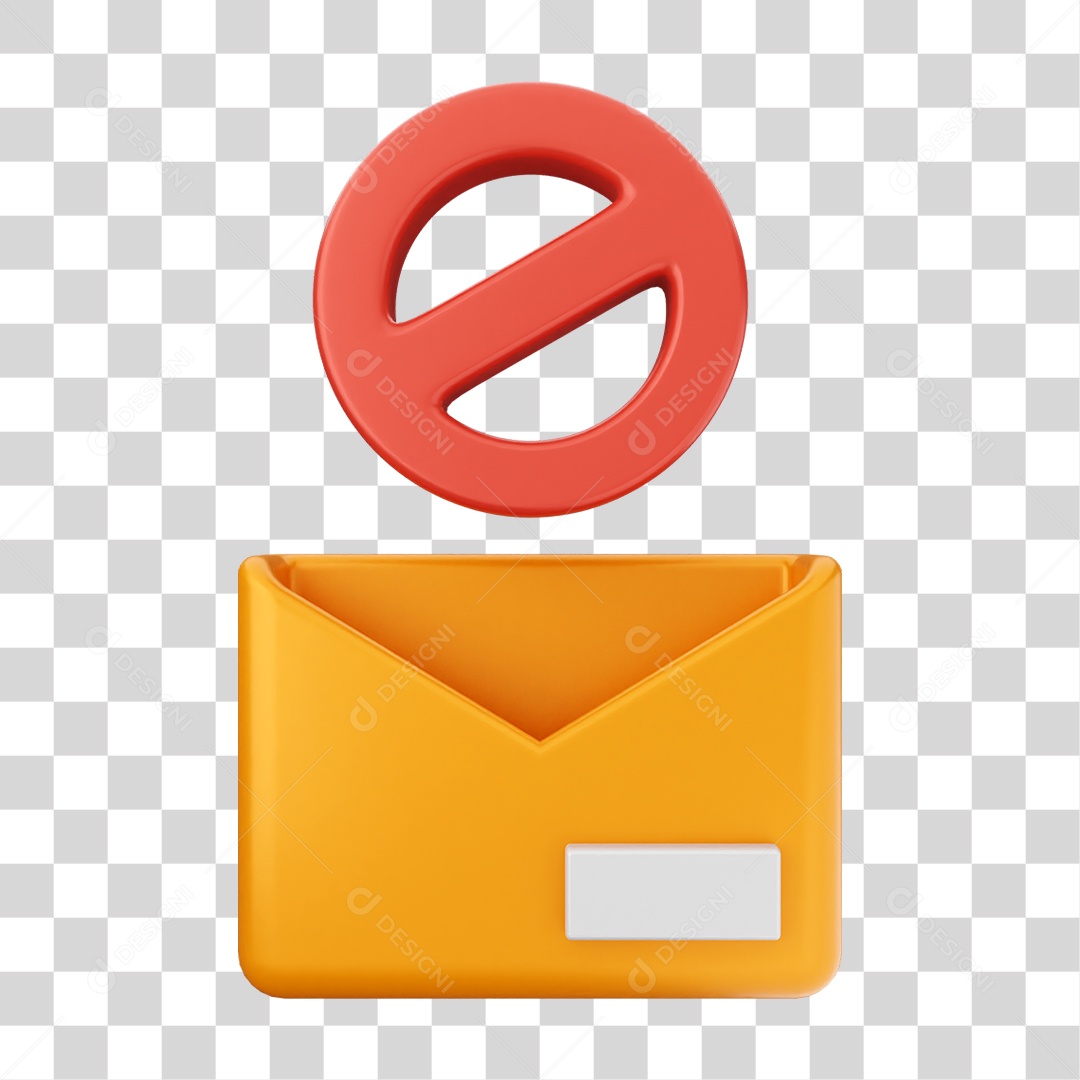 Elemento 3D Segurança na Internet PNG Transparente