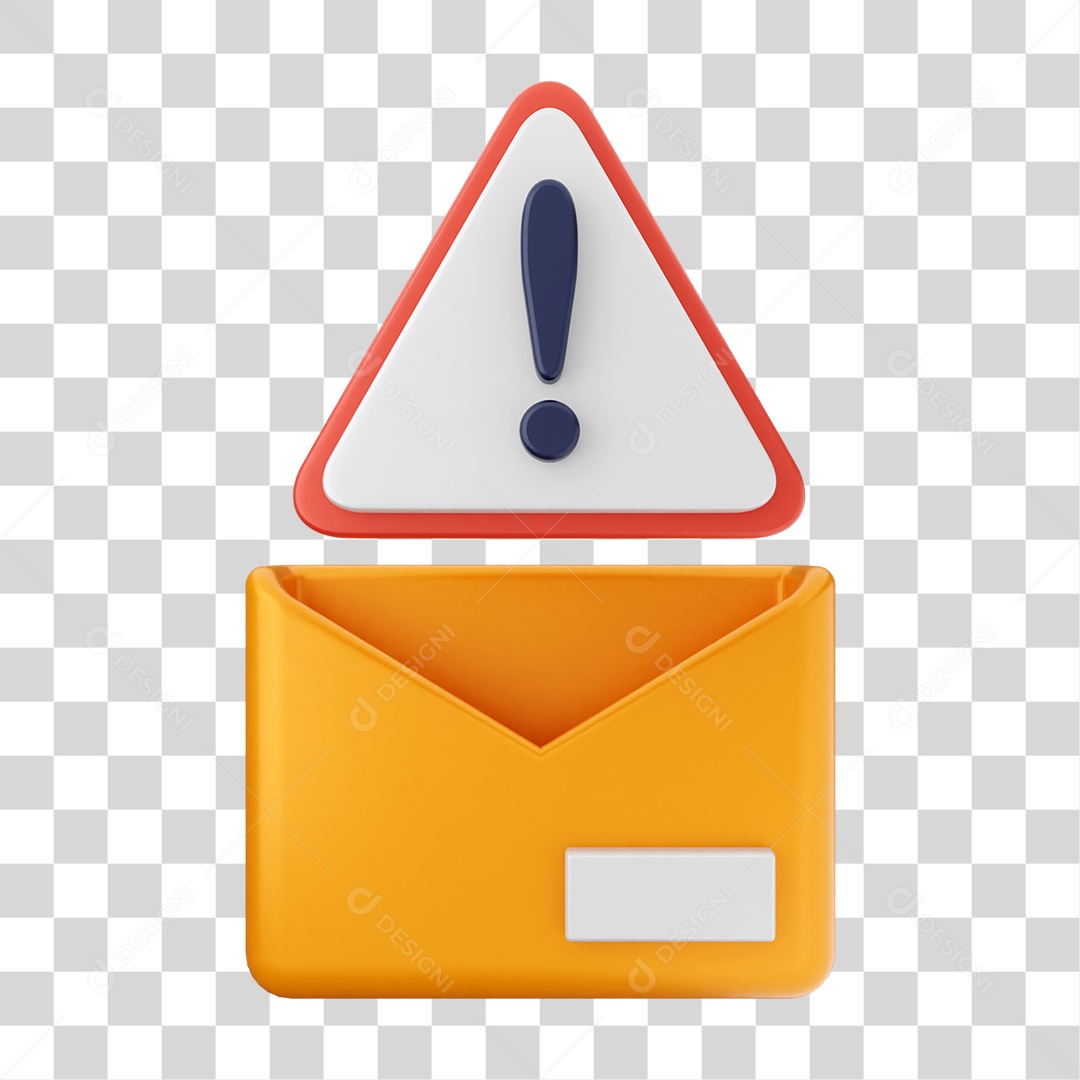 Elemento 3D Segurança na Internet PNG Transparente