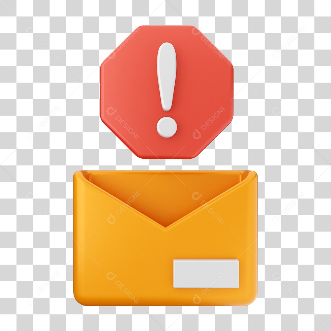 Elemento 3D Segurança na Internet PNG Transparente