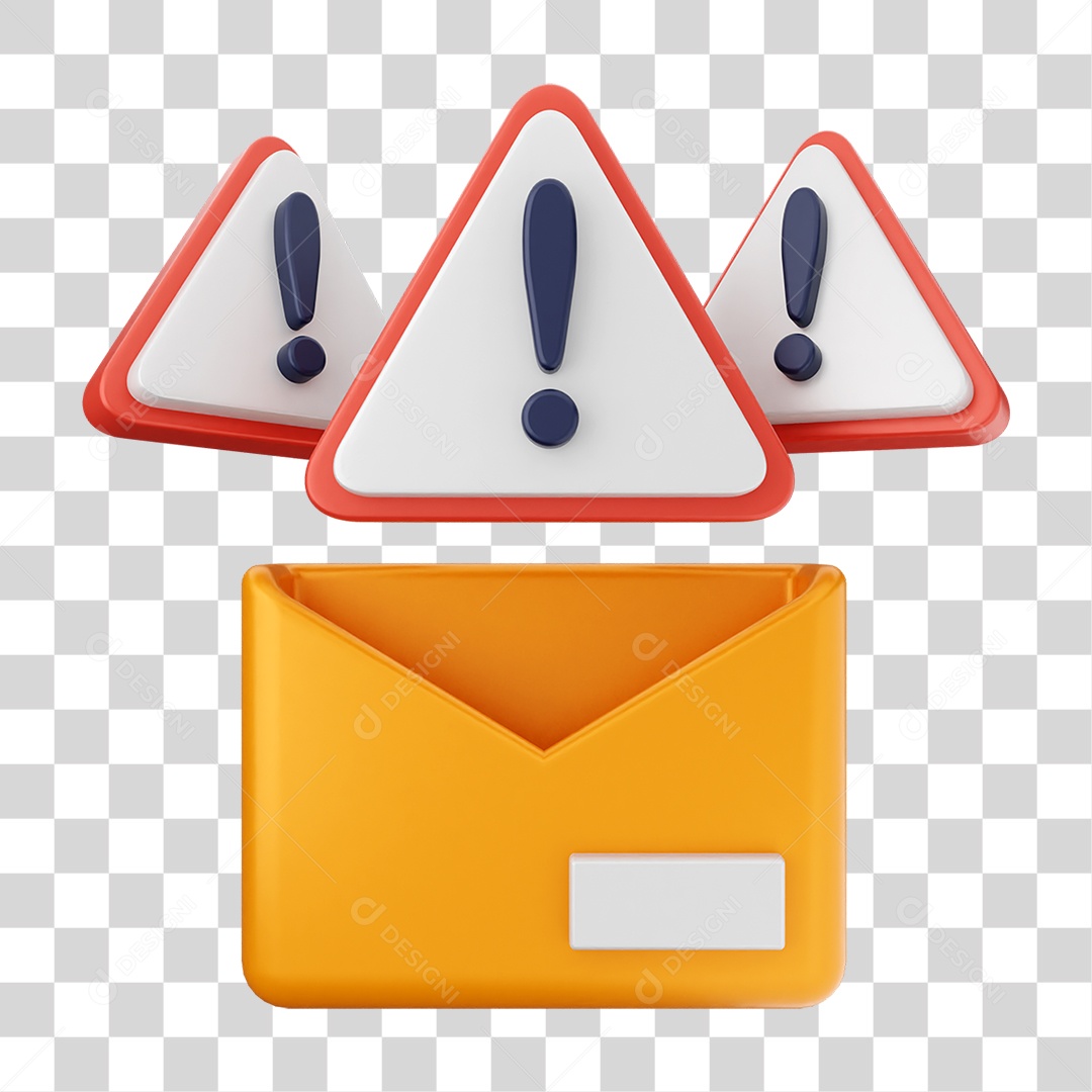 Elemento 3D Segurança na Internet PNG Transparente