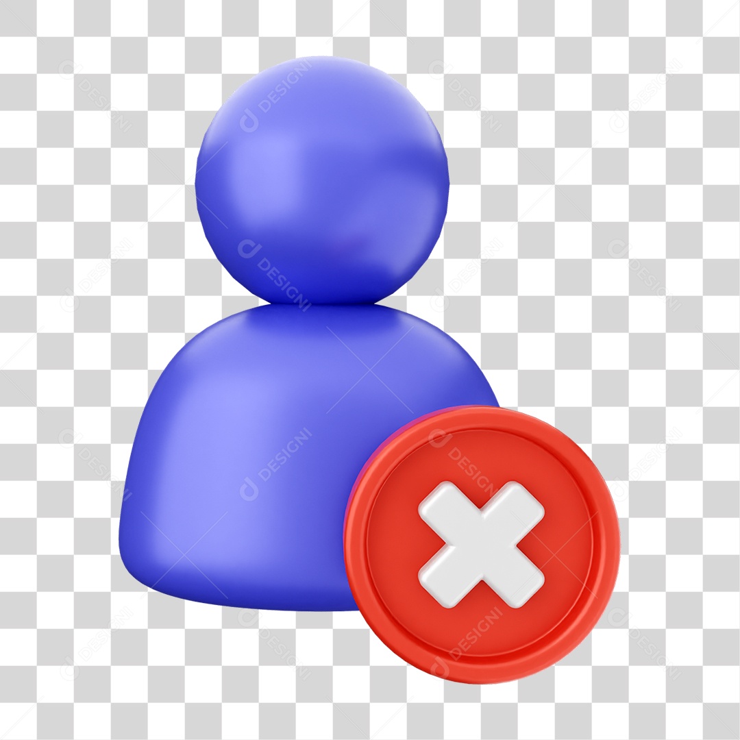 Elemento 3D Segurança na Internet PNG Transparente