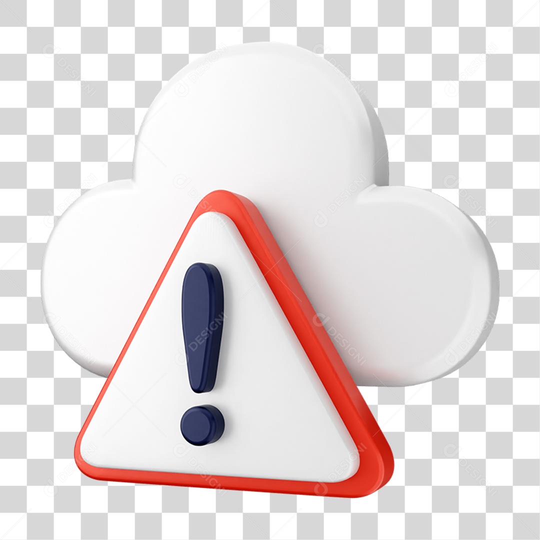 Elemento 3D Segurança na Internet PNG Transparente