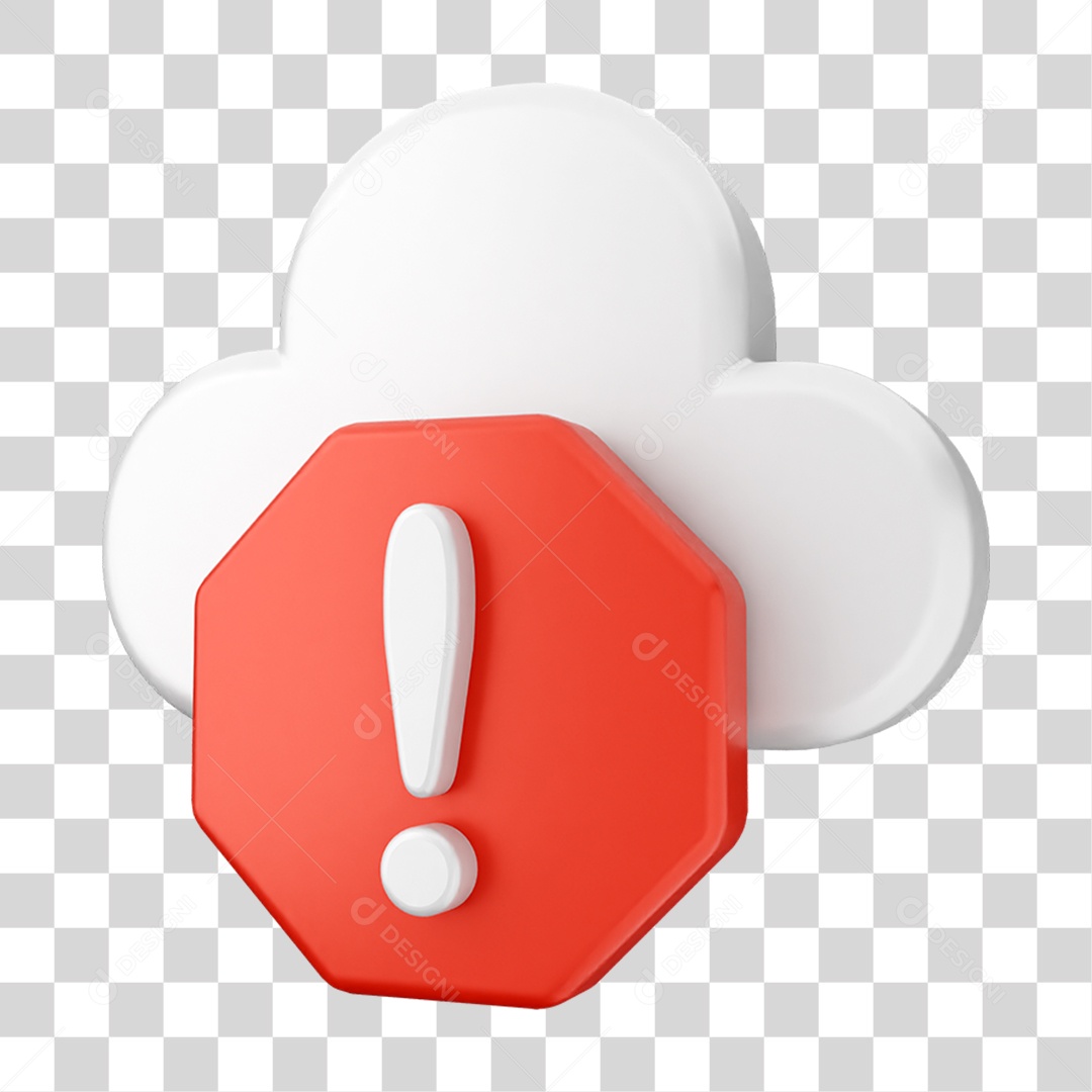 Elemento 3D Segurança na Internet PNG Transparente