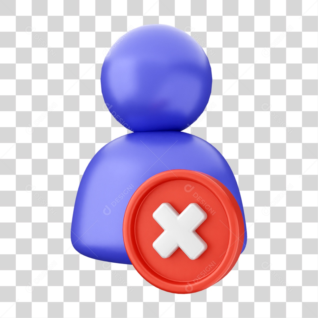 Elemento 3D Segurança na Internet PNG Transparente