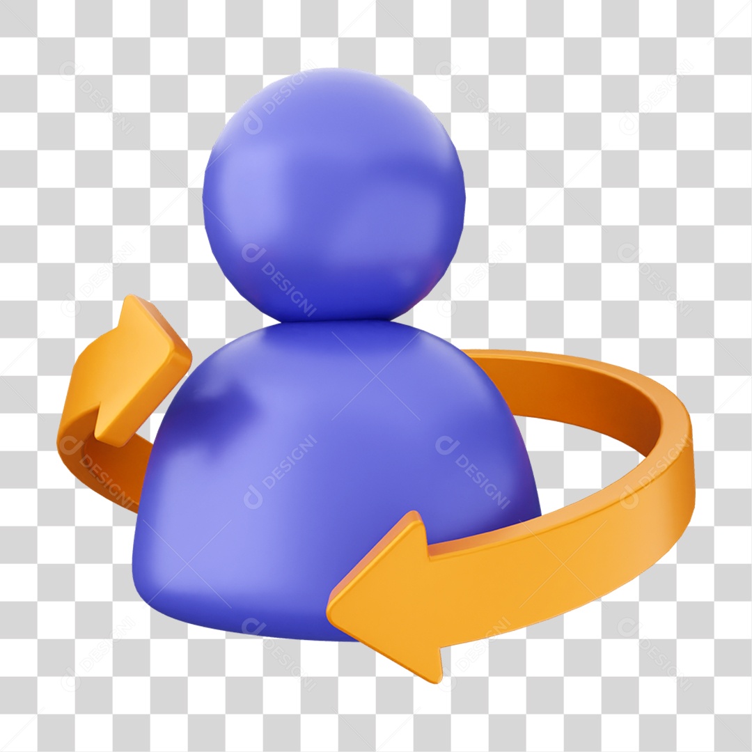 Elemento 3D Segurança na Internet PNG Transparente