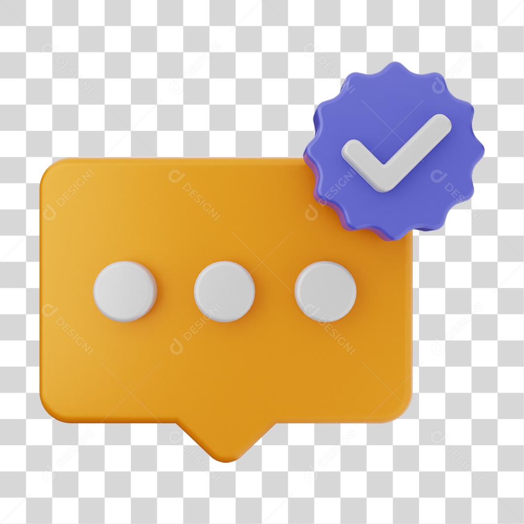 Ícone Caixa de Texto com Verificação PNG Transparente