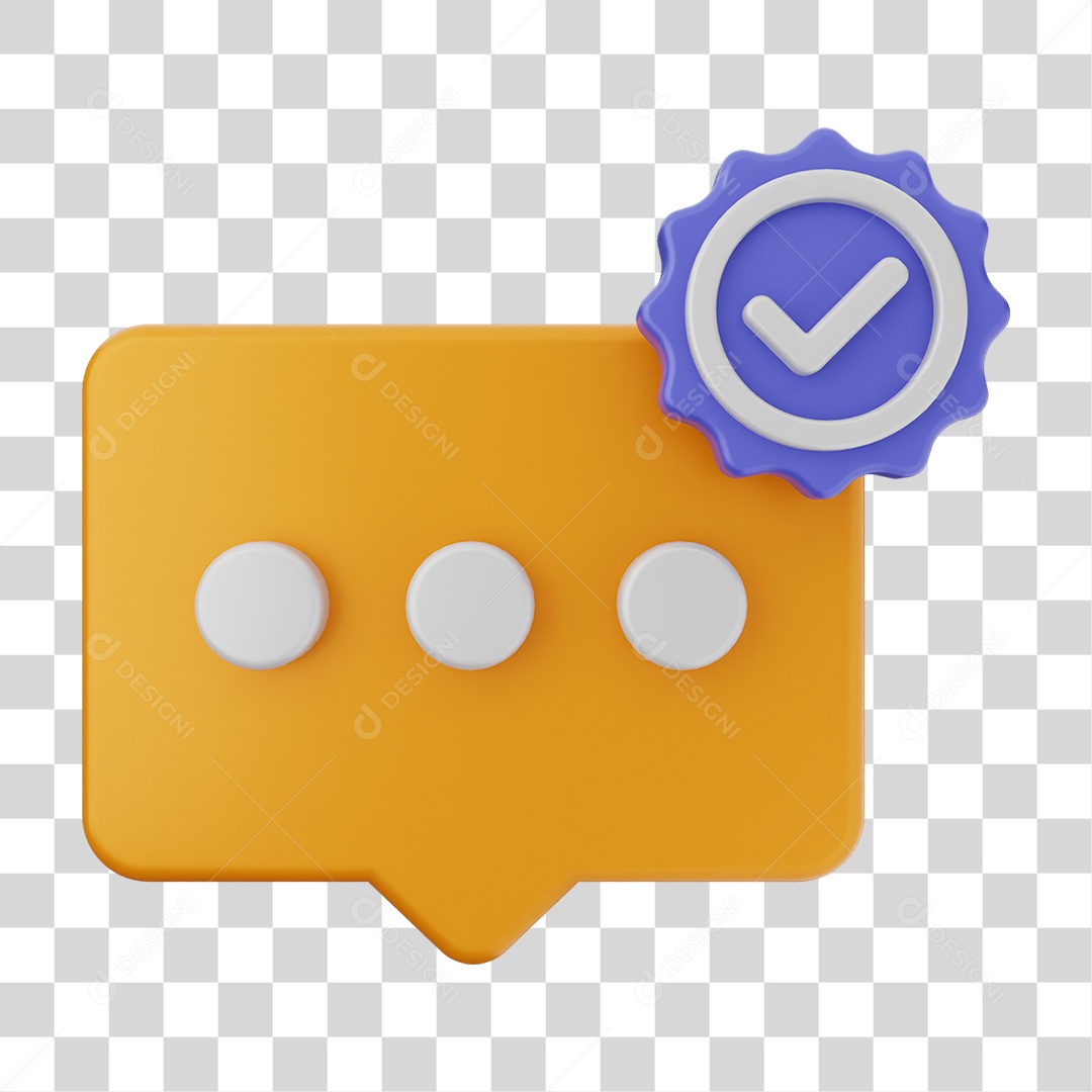 Ícone Caixa de Texto com Verificação PNG Transparente