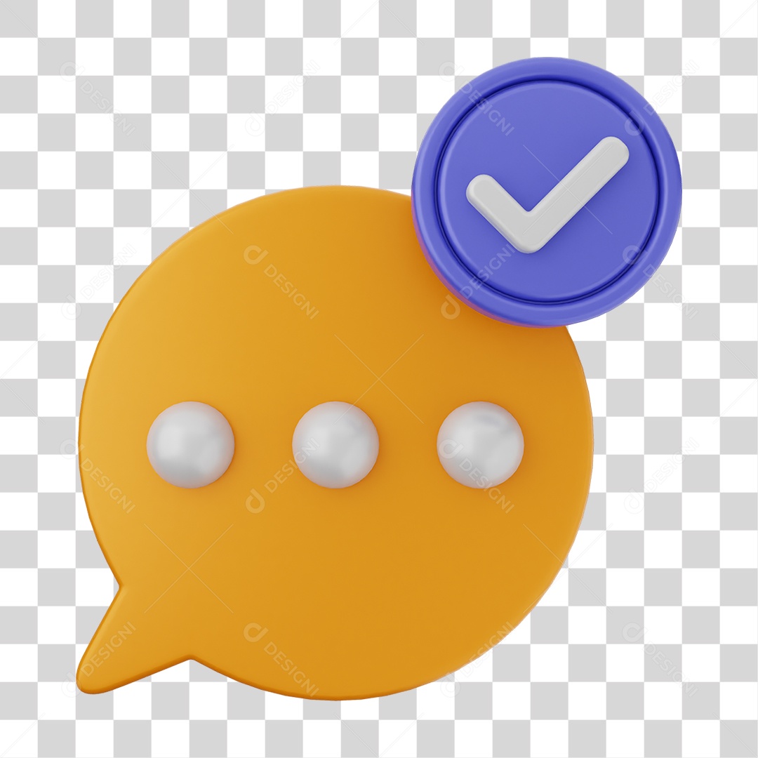 Ícone Caixa de Texto com Verificação PNG Transparente