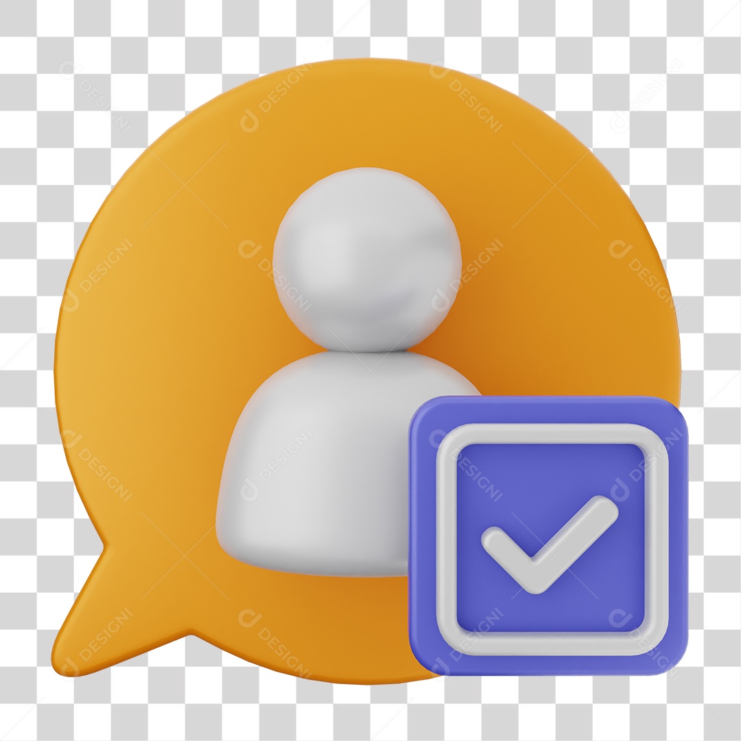 Ícone Caixa de Texto com Verificação PNG Transparente