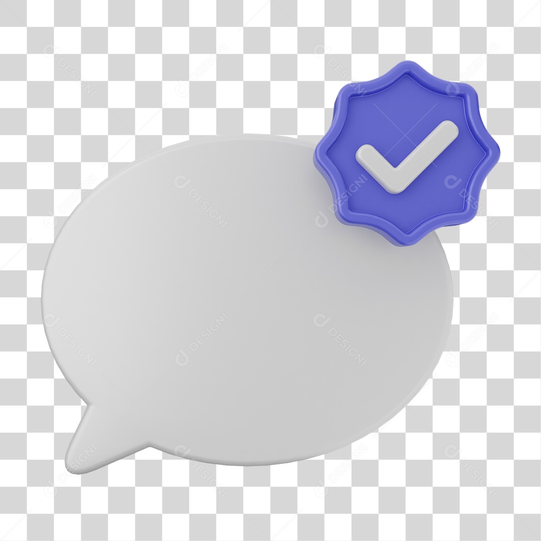 Ícone Caixa de Texto com Verificação PNG Transparente