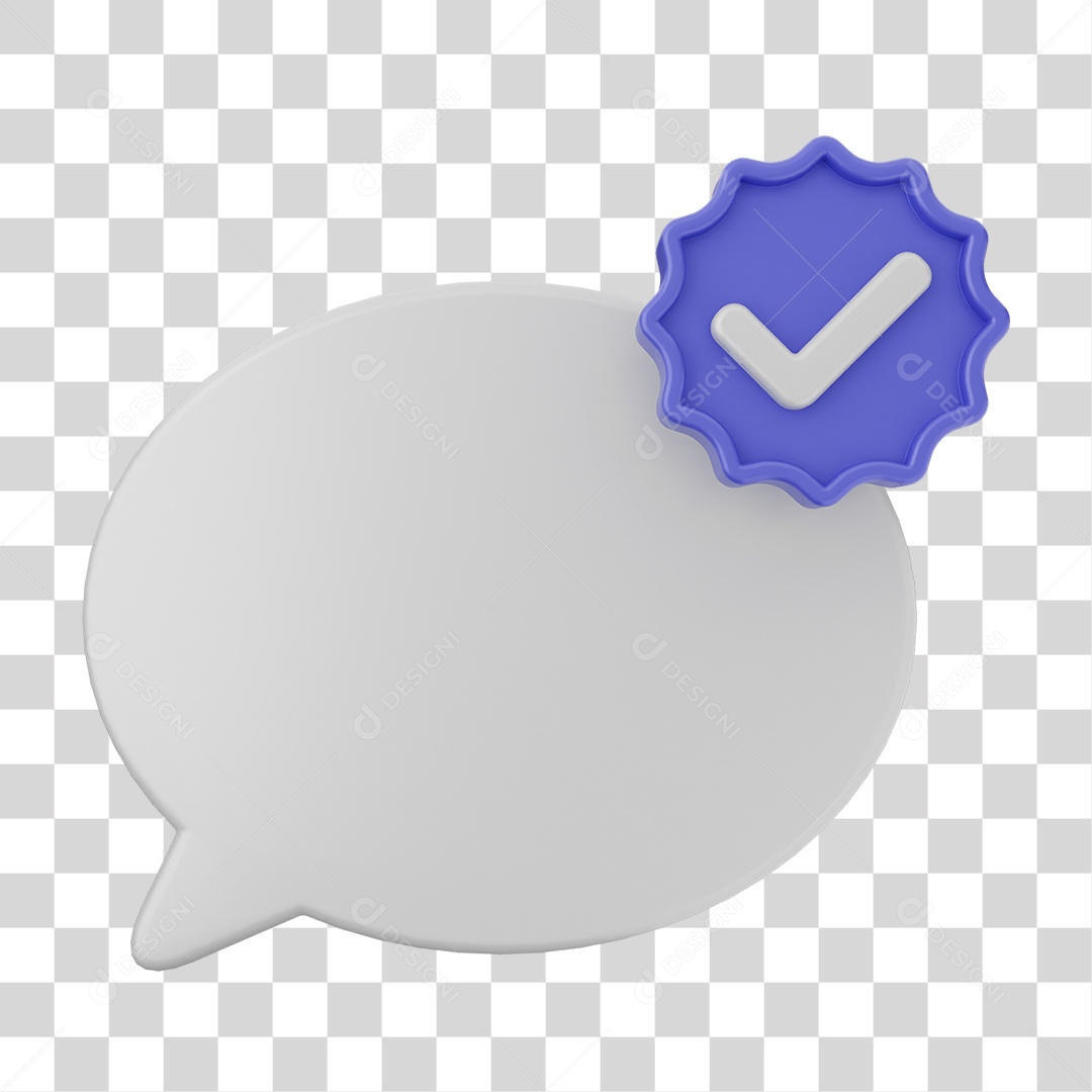 Ícone Caixa de Texto com Verificação PNG Transparente