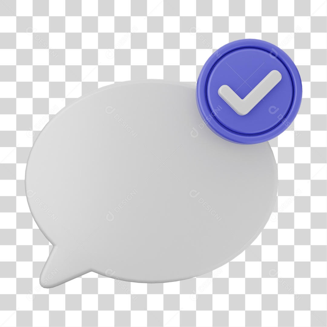 Ícone Caixa de Texto com Verificação PNG Transparente