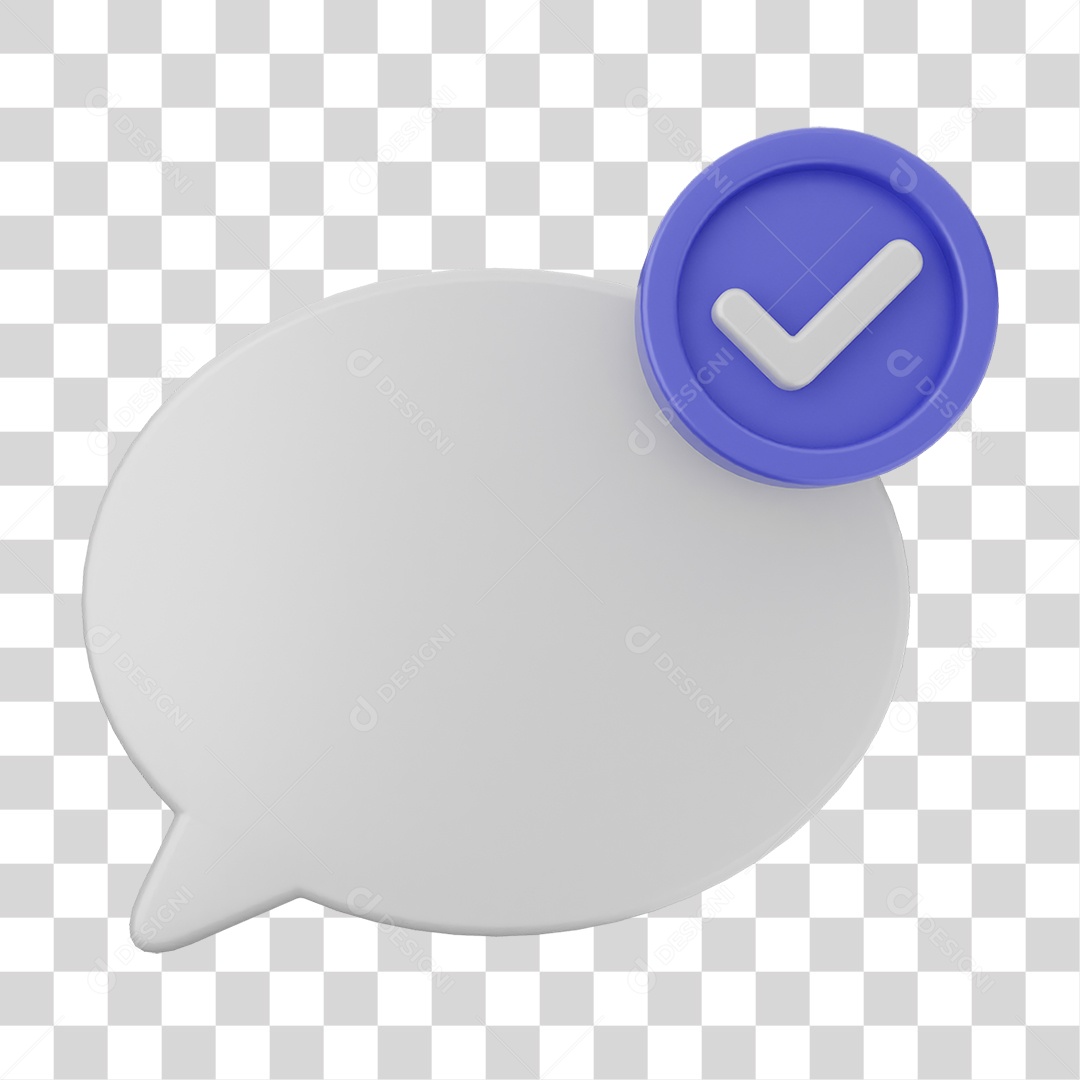 Ícone Caixa de Texto com Verificação PNG Transparente