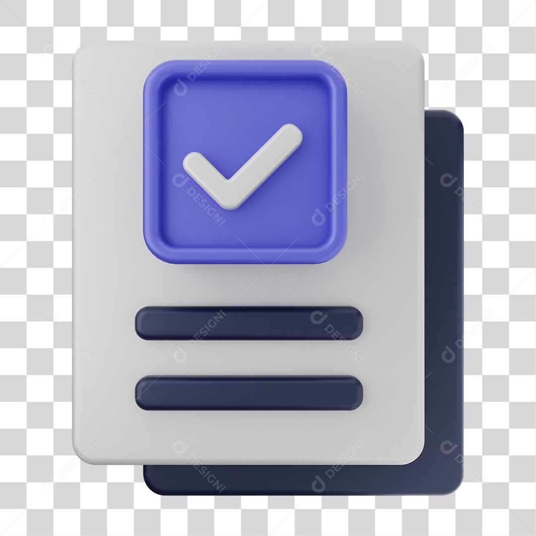 Ícones de Arquivos com Verificação PNG Transparente