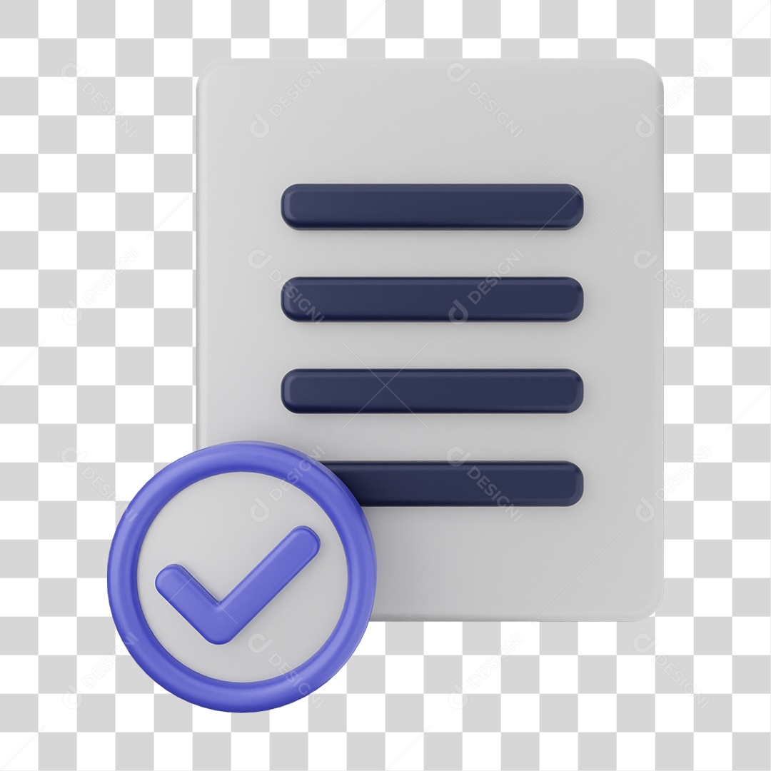 Ícones de Arquivos com Verificação PNG Transparente