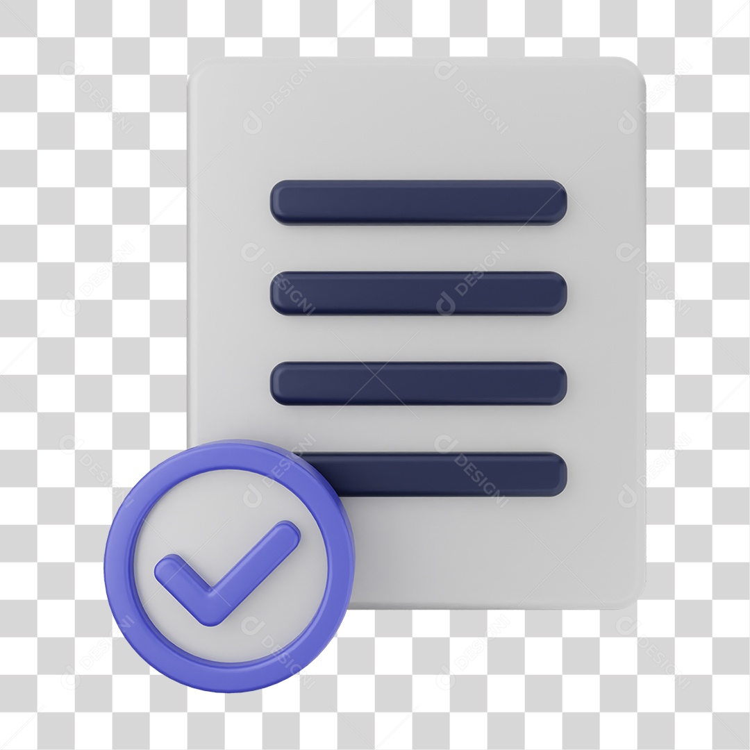 Ícones de Arquivos com Verificação PNG Transparente