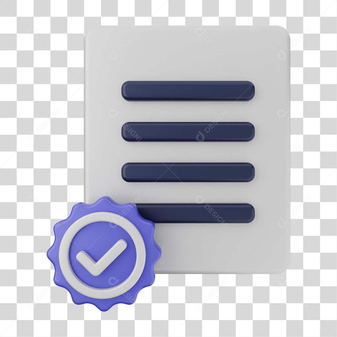 Ícones de Arquivos com Verificação PNG Transparente