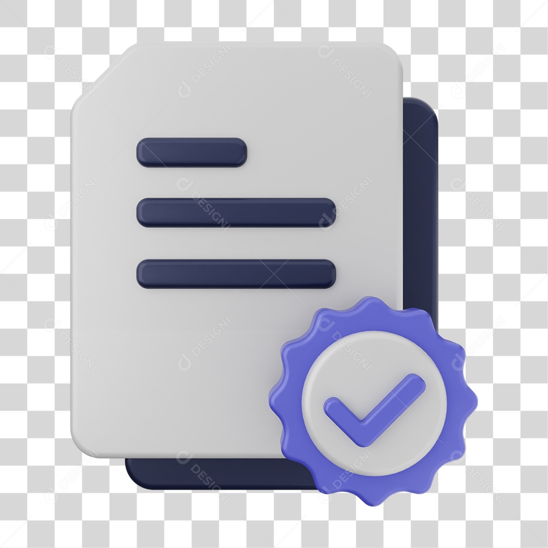Ícones de Arquivos com Verificação PNG Transparente