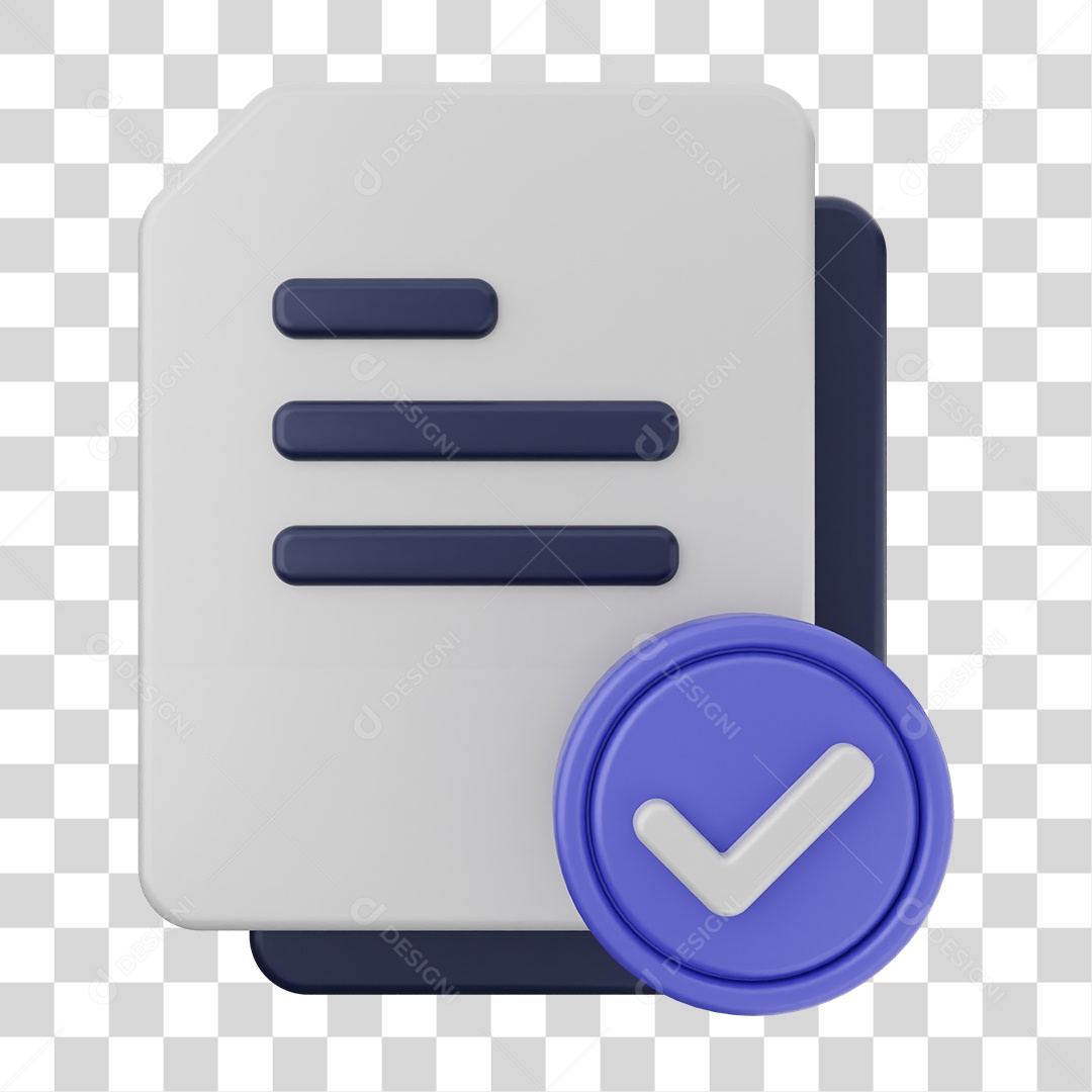 Ícones de Arquivos com Verificação PNG Transparente