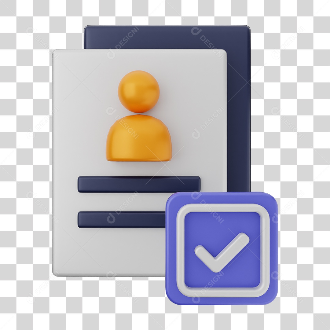 Ícones de Arquivos com Verificação PNG Transparente