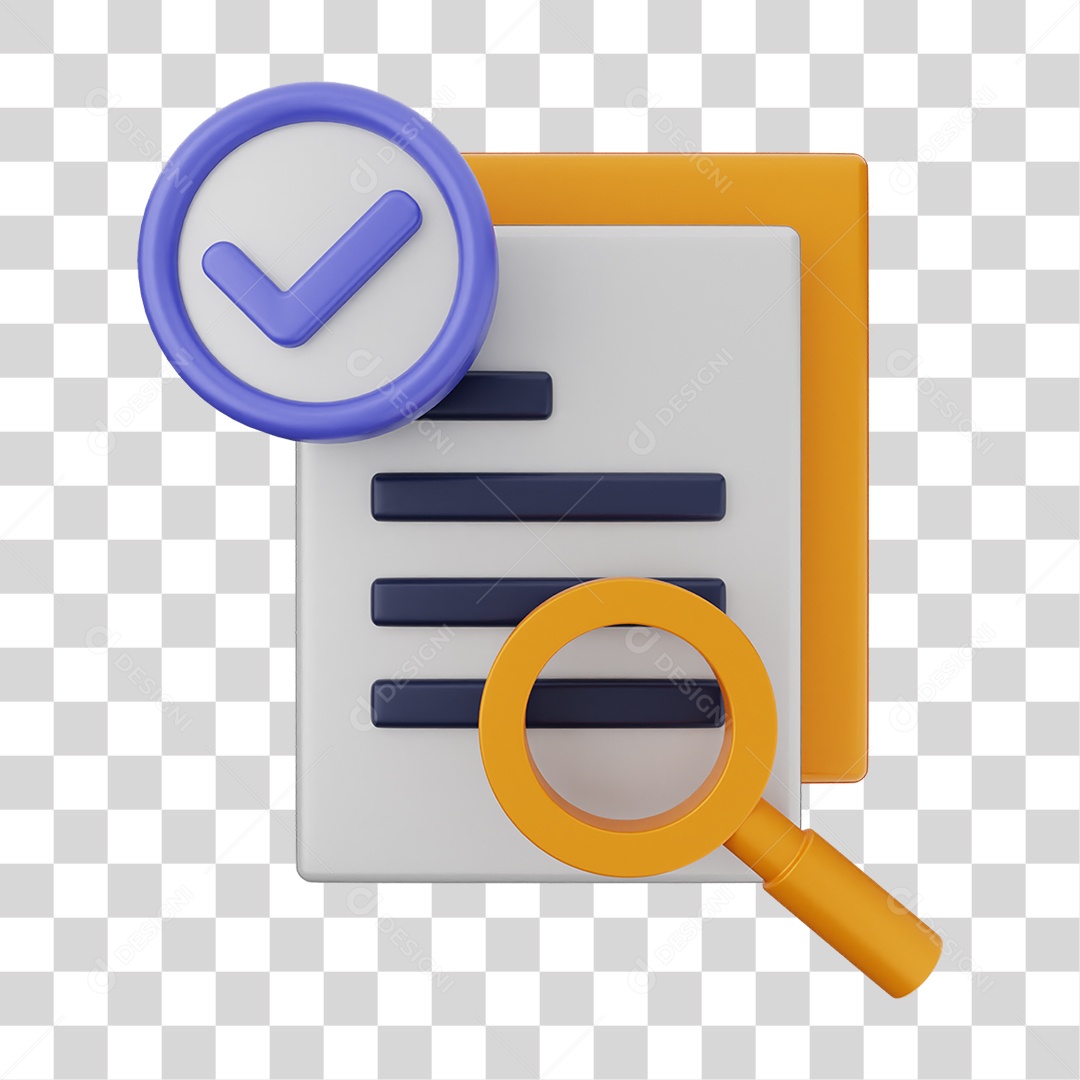 Ícones de Arquivos com Verificação PNG Transparente