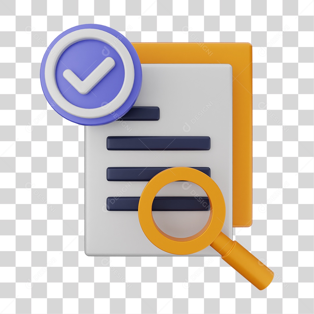 Ícones de Arquivos com Verificação PNG Transparente