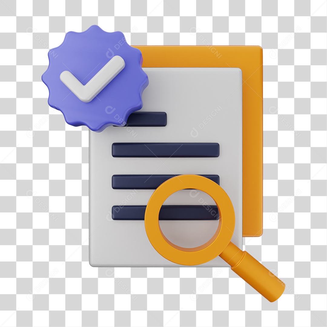 Ícones de Arquivos com Verificação PNG Transparente