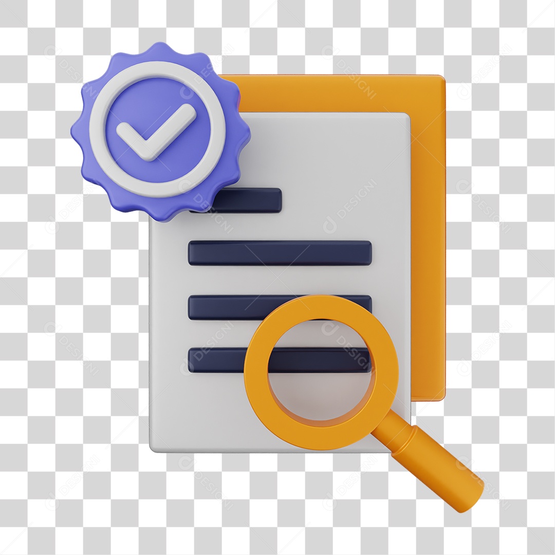 Ícones de Arquivos com Verificação PNG Transparente