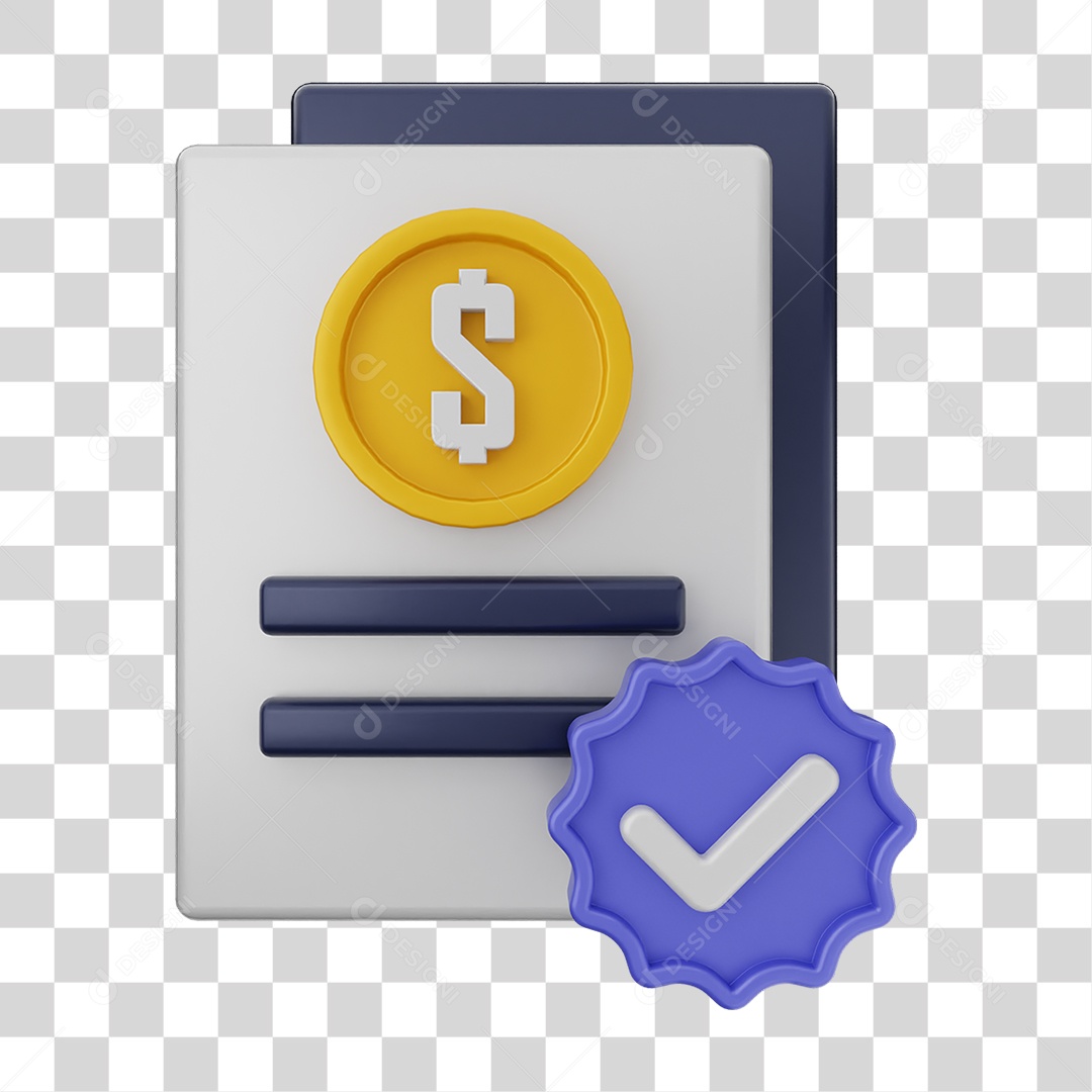 Ícones de Arquivos com Verificação PNG Transparente