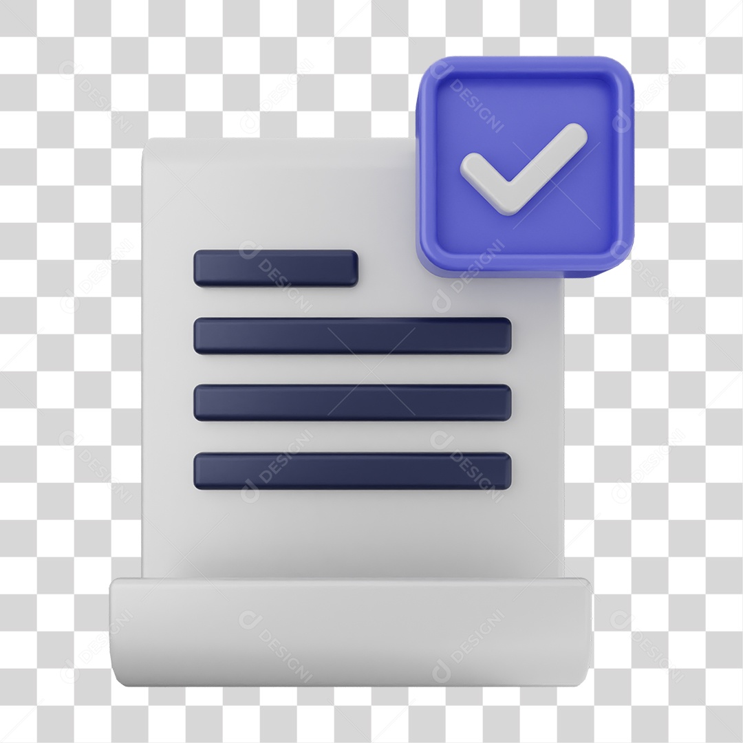 Ícones de Arquivos com Verificação PNG Transparente