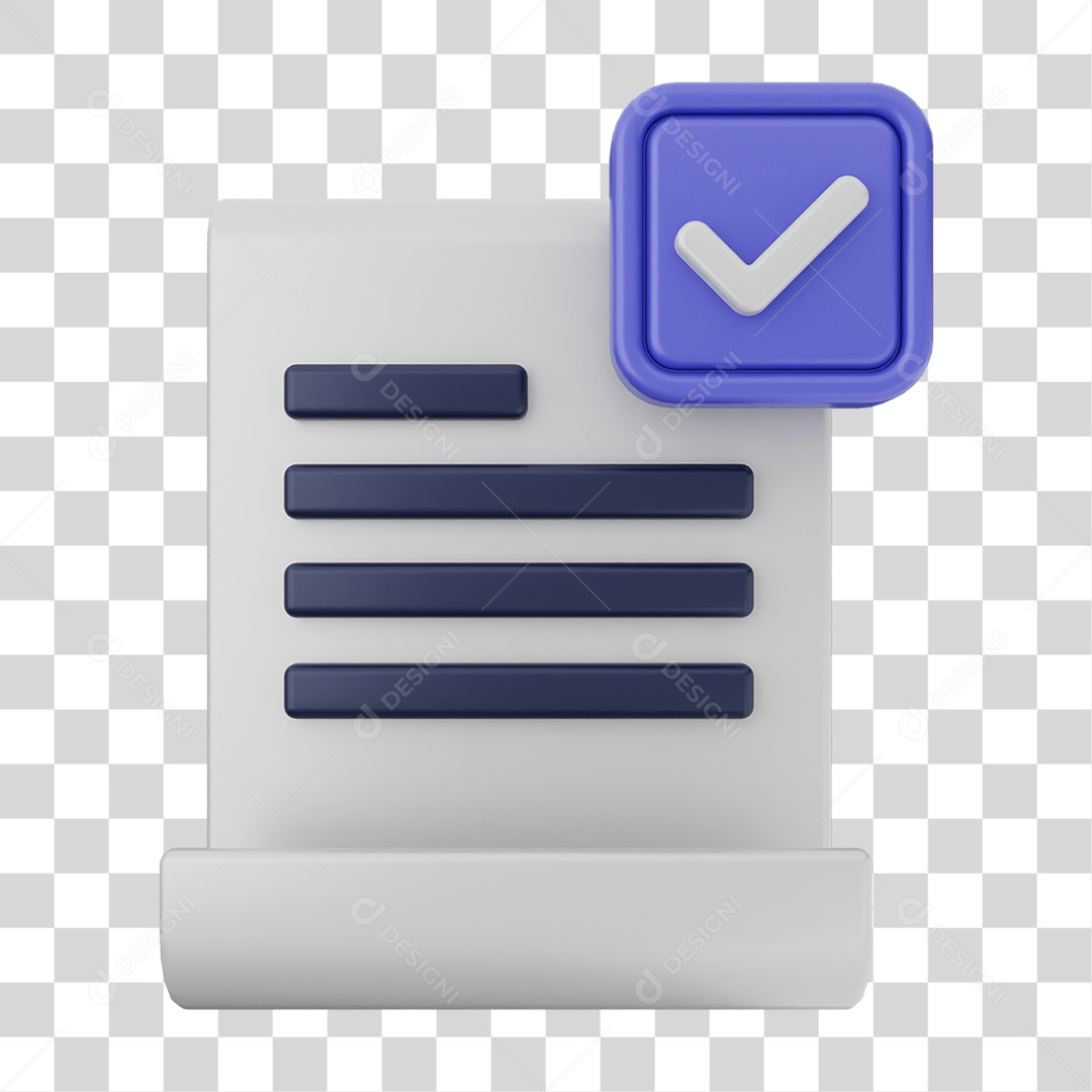 Ícones de Arquivos com Verificação PNG Transparente