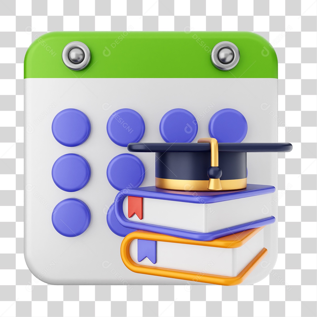 Elemento 3D Calendário Dias Datas PNG Transparente