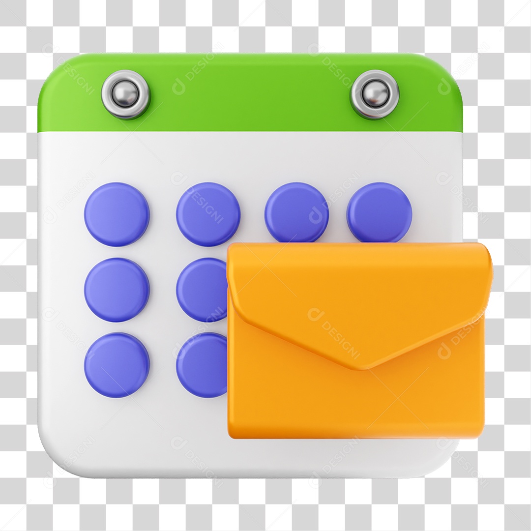 Elemento 3D Calendário Dias Datas PNG Transparente