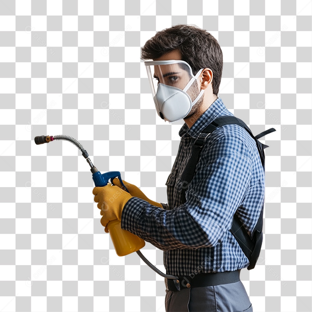 Dedetizador Controle de Pragas PNG Transparente