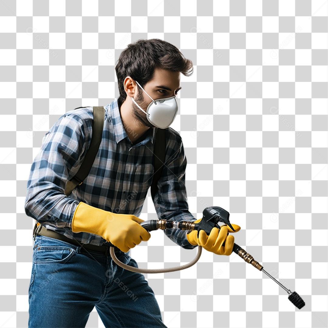 Dedetizador Controle de Pragas PNG Transparente