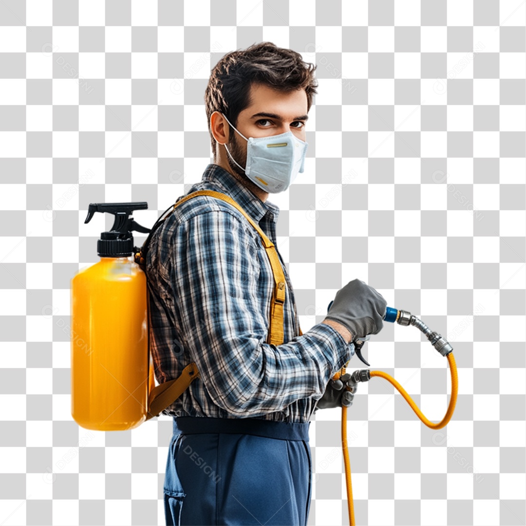 Dedetizador Controle de Pragas PNG Transparente