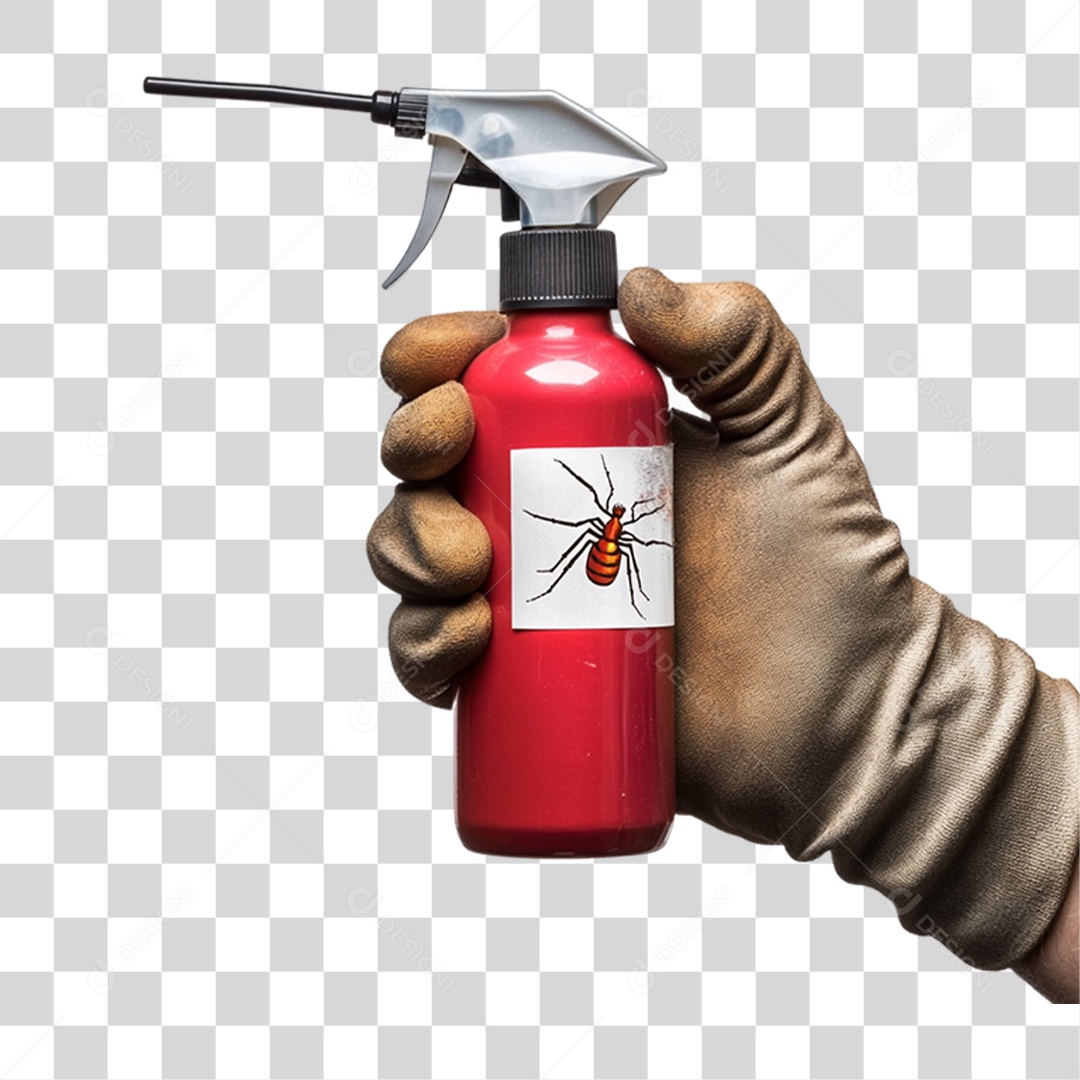 Insetos Mão Segurando Inseticida Dedetização PNG Transparente