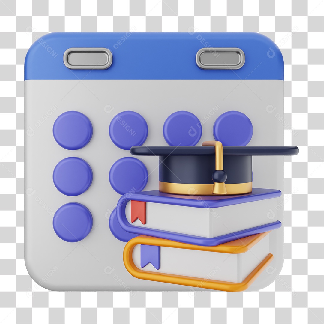 Elemento 3D Calendário Dias Datas PNG Transparente