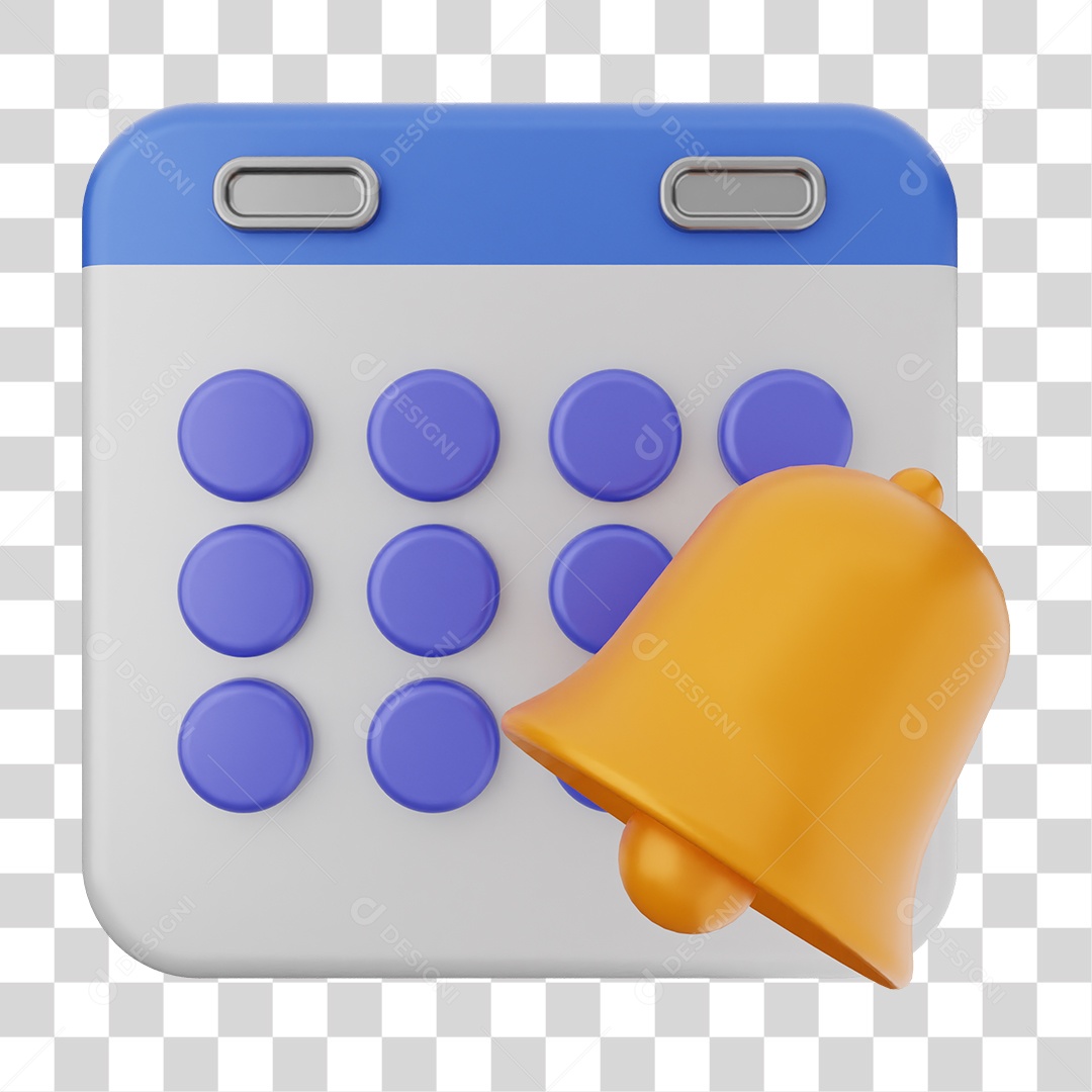 Elemento 3D Calendário Dias Datas PNG Transparente