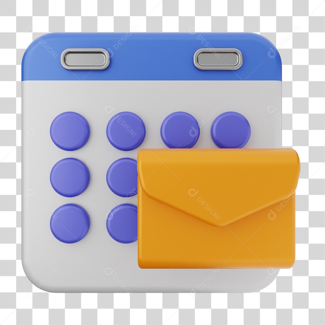 Elemento 3D Calendário Dias Datas PNG Transparente