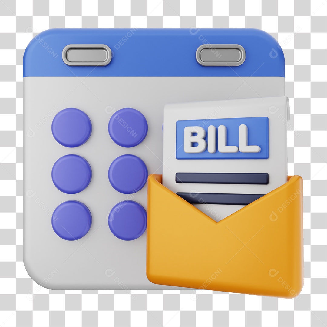 Elemento 3D Calendário Dias Datas PNG Transparente