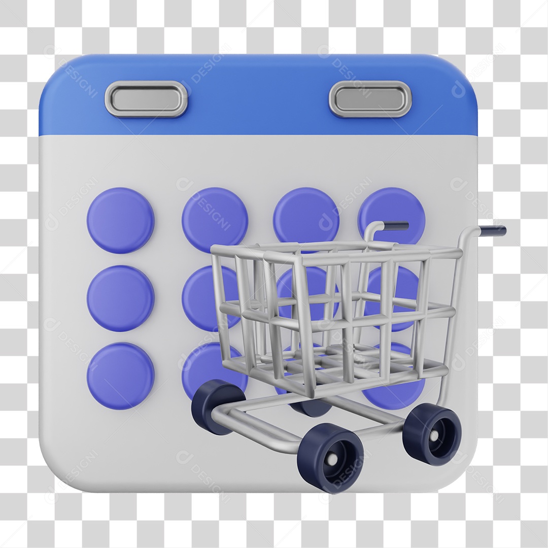 Elemento 3D Calendário Dias Datas PNG Transparente