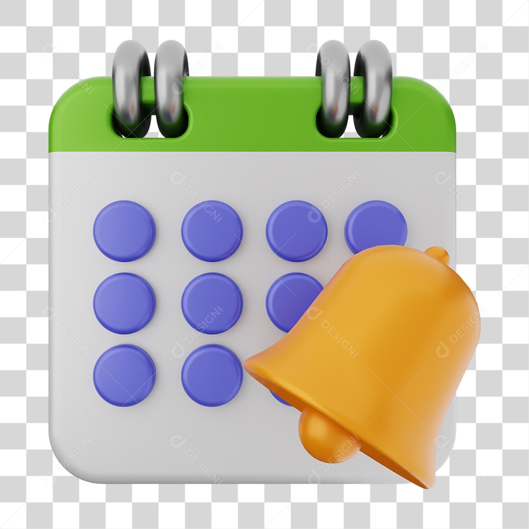 Elemento 3D Calendário Datas Dias PNG Transparente