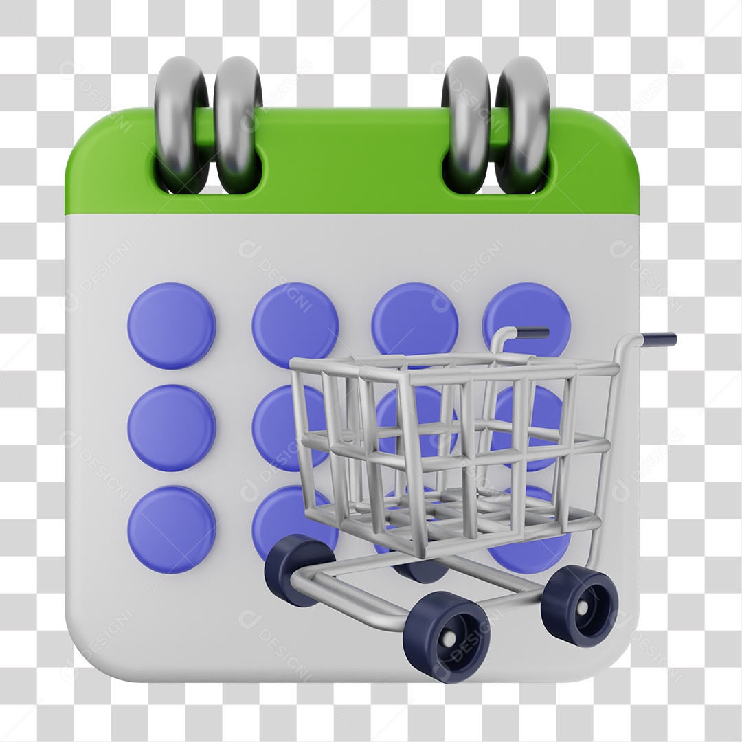 Elemento 3D Calendário Datas Dias PNG Transparente