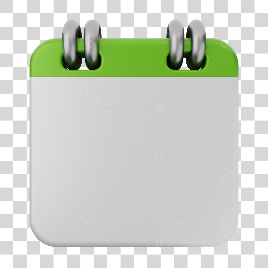 Elemento 3D Calendário Datas Dias PNG Transparente