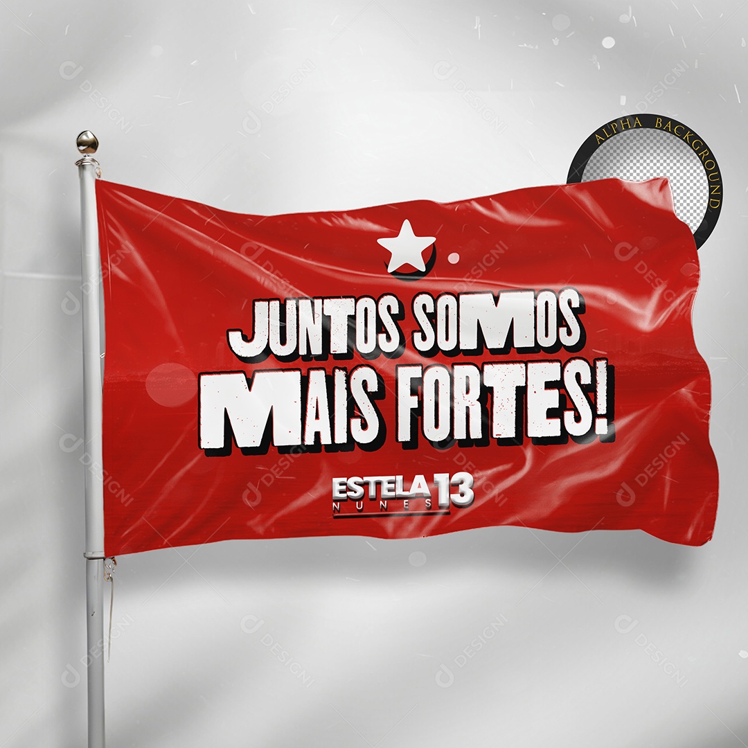 Mockup de Bandeira de Politica PSD